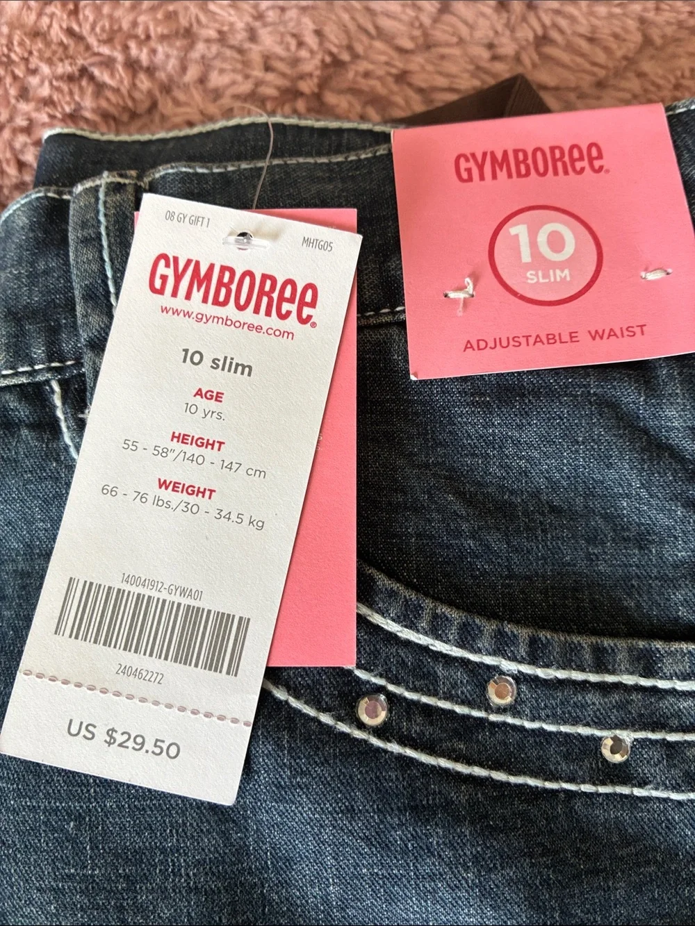 Gymboree Cowgirls at Heart ‘Peace Love Cowgirls' Graphic Tee with Jeans Sz 10